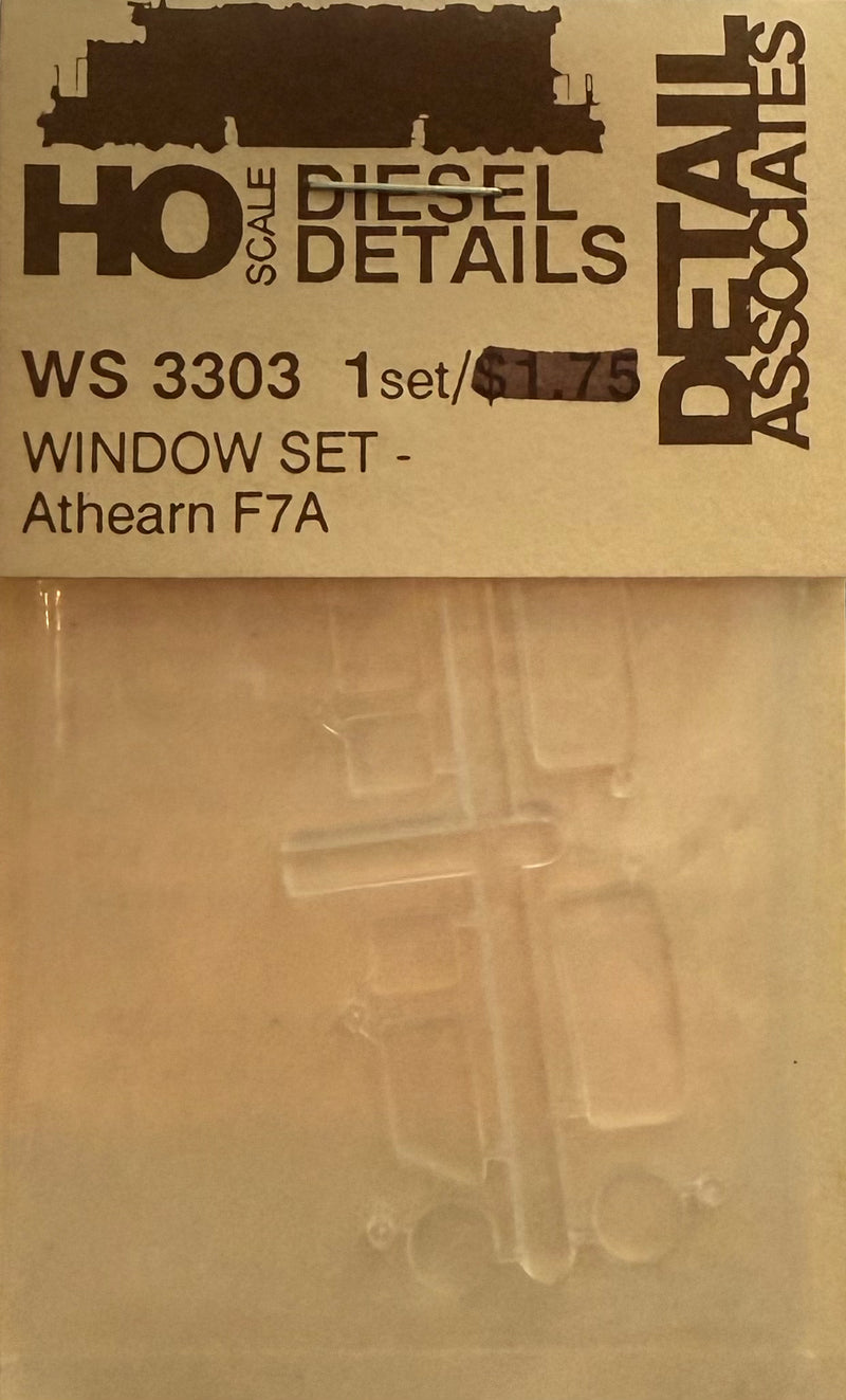 Details Associates H.O. Scale WS-3303 WINDOW SET ATHEARN F-7A