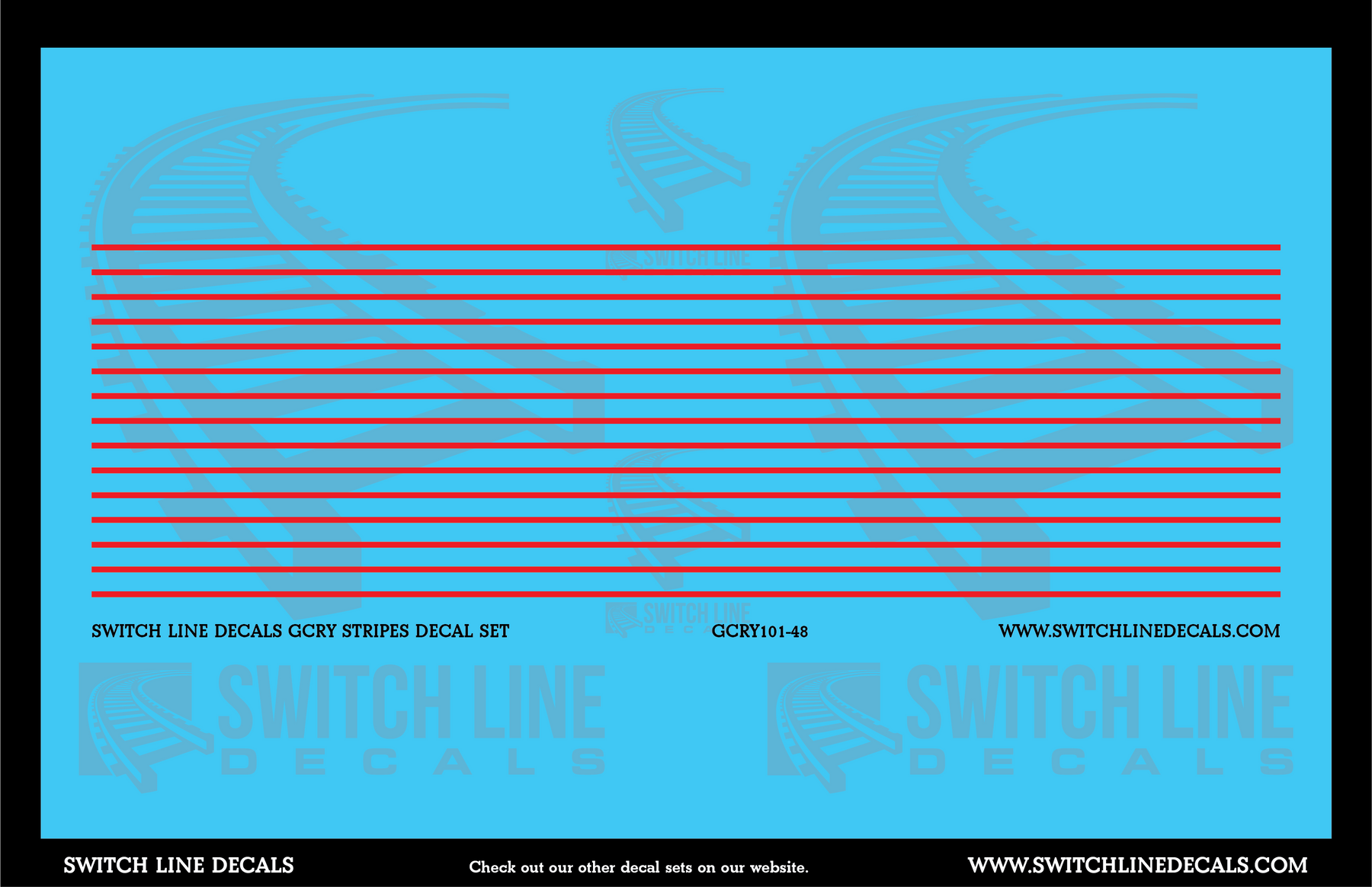 O Scale Grand Canyon Railroad Stripes Decal Set – A&S Trains