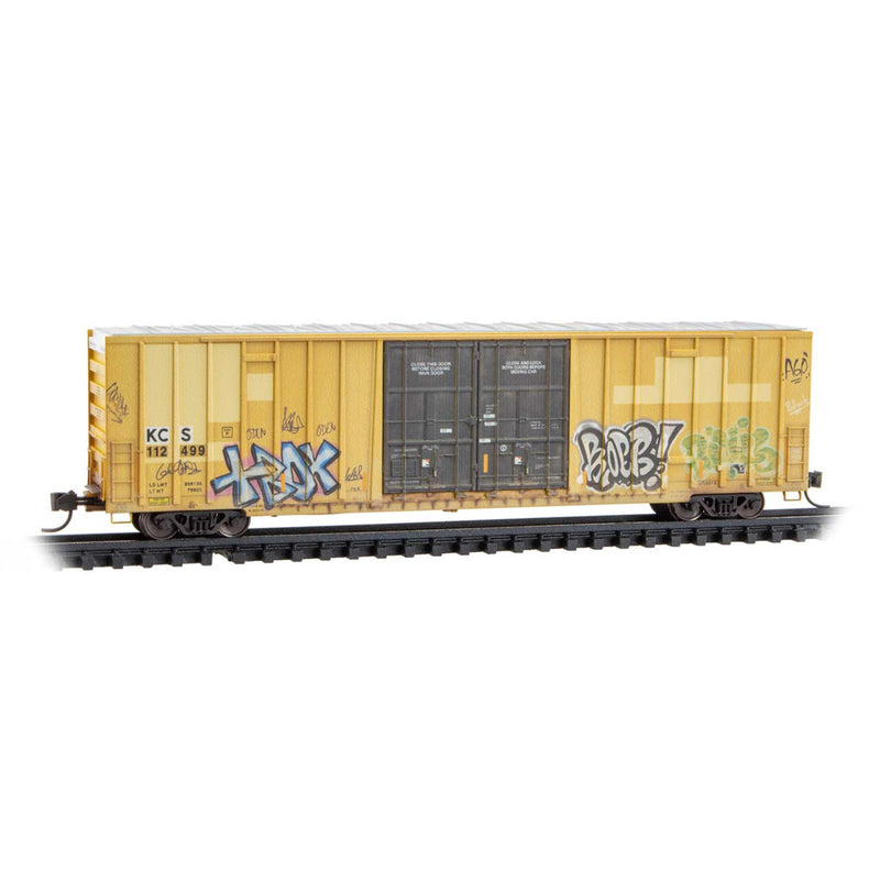 Micro-Trains N-Scale 123 44 150 Weathered Kansas City Southern/ex-TTX