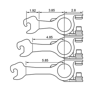 N-Possible N-Scale 101-URS-K Short Shank Universal Retrofit Coupler (2 Pair)
