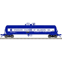 Atlas N MASTER GATX 20,700 GALLON TANK CAR STANDARD CHLORINE OF DELAWARE INC [GATX] 