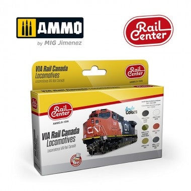 Ammo - Rail Center - VIA Rail Canada Locomotives Acrylic Colors R-1006