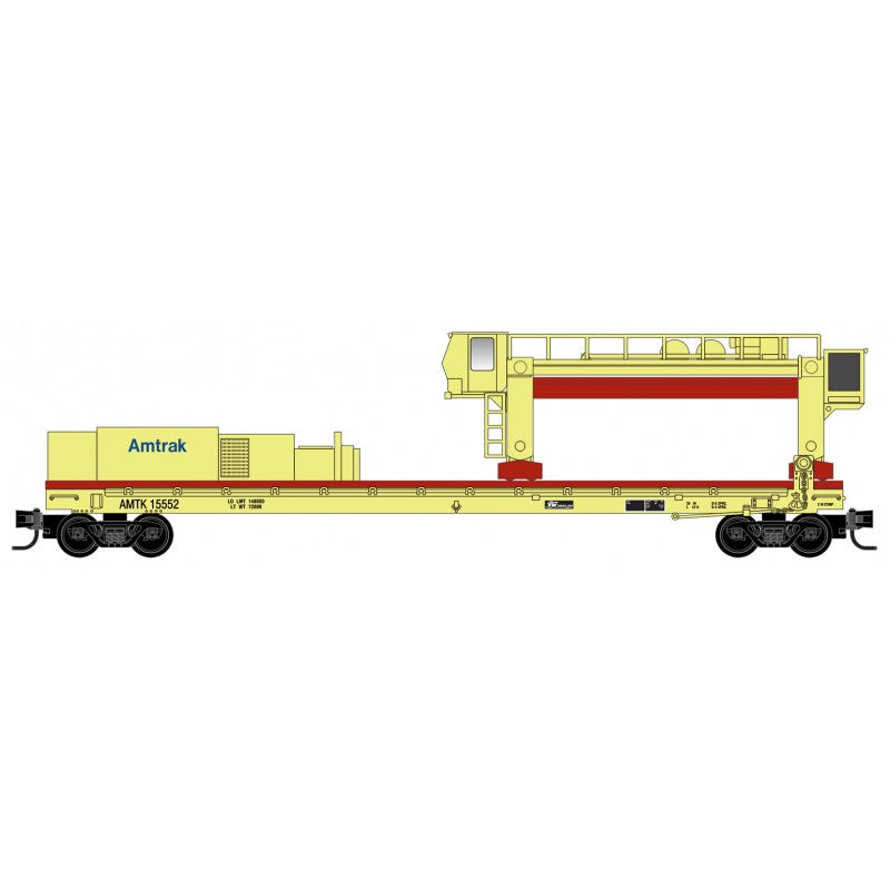 Micro trains 57’ Converted TOFC Flat Car Amtrak 064 00 500