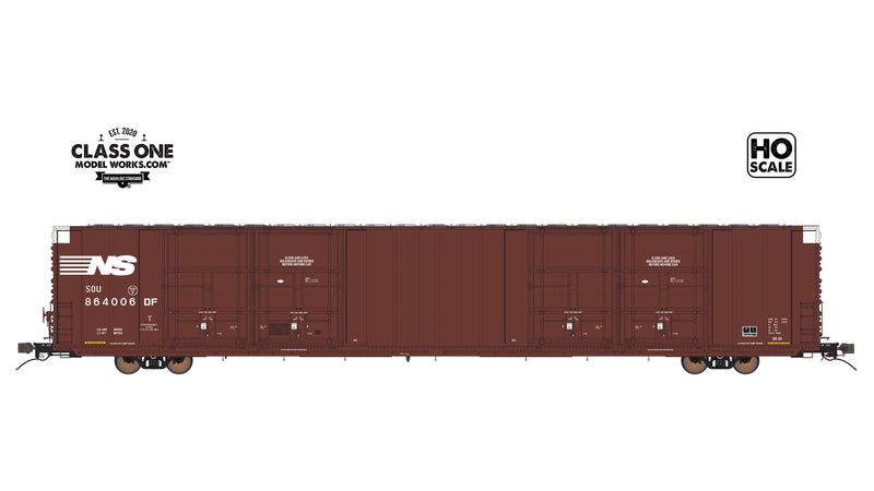 Class One Model Works H.O. Scale FC00442 Thrall 86’ HighCube Boxcar - 8 door NS 864006