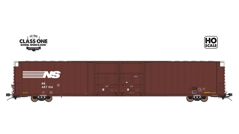 Class One Model Works H.O. Scale FC00333 Thrall 86’ HighCube Boxcar - 4 door NS 487104