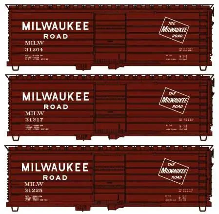 Accurail H.O. Scale 8124 Milwaukee Road 40&