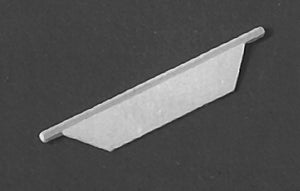 Details Associates H.O. Scale SS 1301 Plastic Cab Sunshades -- For EMD GP and SD Units pkg(6)