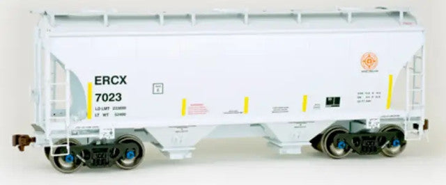 American Limited H.O. Scale ALM 2002 Trinity 3281 2-Bay Covered Hopper ERCX 7021