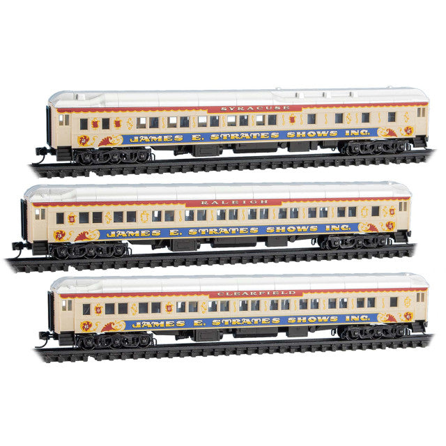 Micro Trains N Scale 983 02 266 Strates Shows Heavyweight 3-pack
