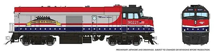 Rapido H.O. Scale 81523 NPCU Cabbage Amtrack DCC sound Road 
