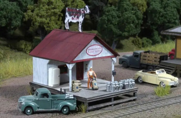 American Model Builders HO Scale 730 Dairy Transfer Stand Laser Kit
