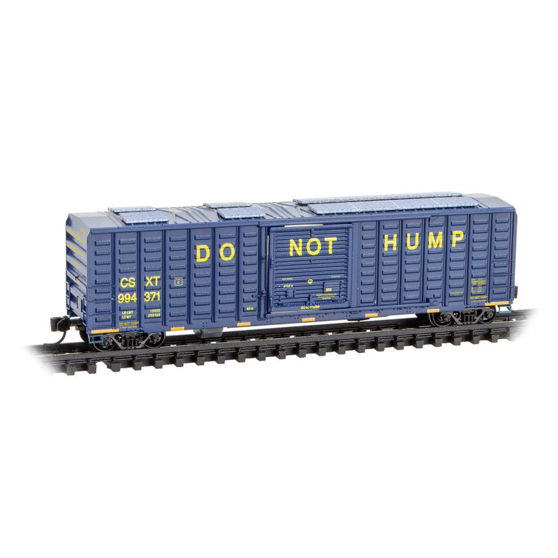 Micro-Trains N Scale 025 00 346 CSX 50’ Rib Side Boxcar Single Door wo Roofwalk 9944371