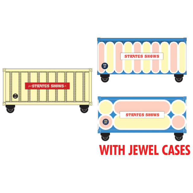 Micro-Trains N Scale 983 02 272 Strates Shows 20’ Rib Side Container 3-Pack