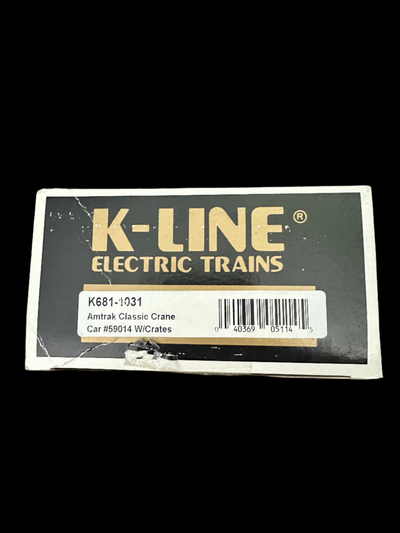 K-Line Electric Trains - Amtrak Classic Crane Car - No. 59014 - K681-1031