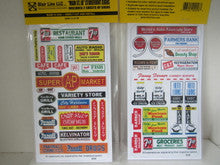 Blair Line O Scale 258 Main Street III Signs