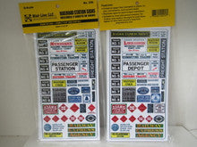 Blair Line O Scale 256 RailRoad Station Signs 