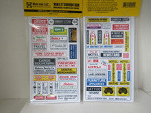 Blalir Line O Scale 254 Main Street II Signs 