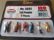 Model Power H.O. Scale 5697 Painted Fat People 6 pieces