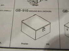 Details West H.O. Scale GB-910 Ground Box (medium) one pair
