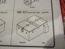 Details West H.O. Scale GB-911 Ground Box (large) one pair