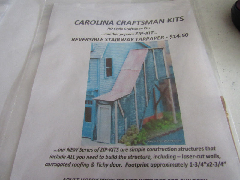 Carolina Craftsman Kits H.O. Scale CCKRST Reversible Stairway Tarpaper