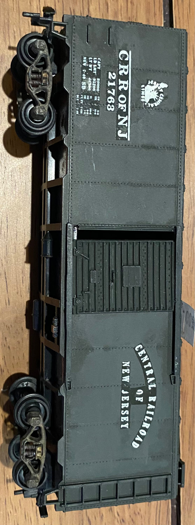 Central Railroad of New Jersey Box Car H.O. Scale Road 