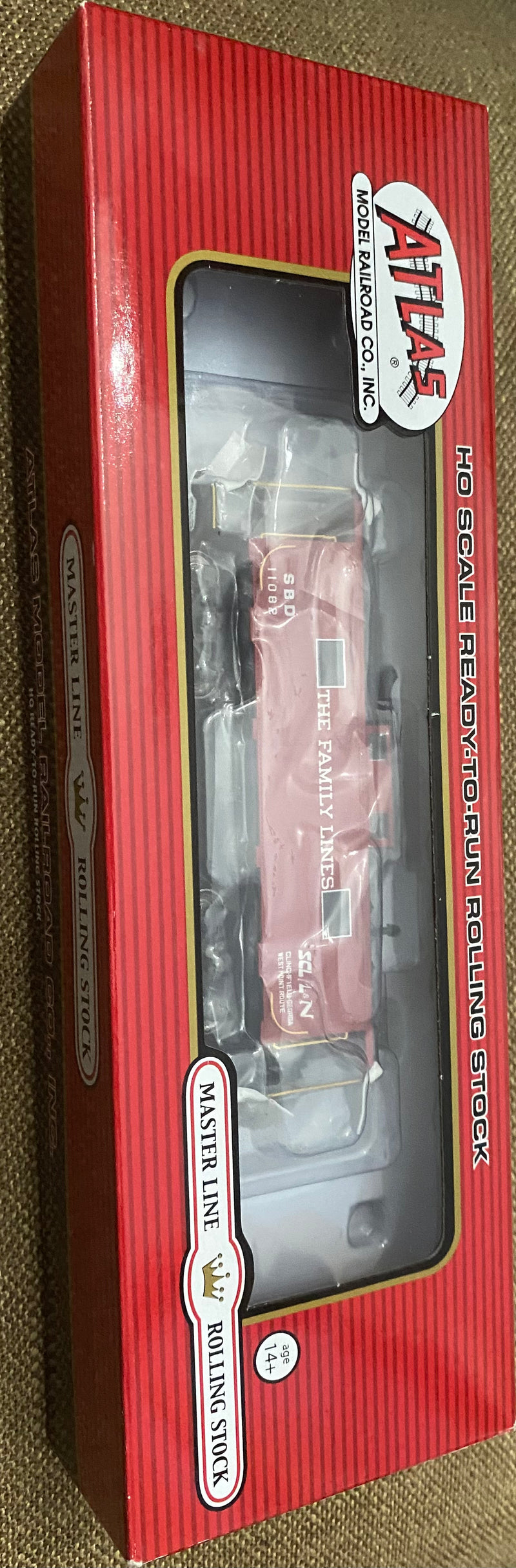 Atlas H.O. Scale 20 004 722 Seaboard/Family Lines (ex CRR) (Red/White) Road 