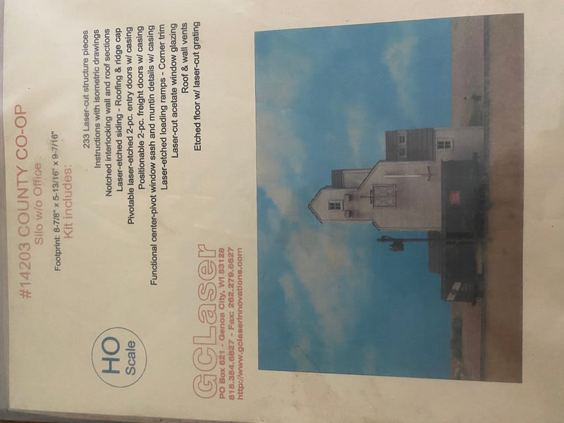 GC Laser H.O. Scale 14203 HO COUNTY COOP ELEVATOR