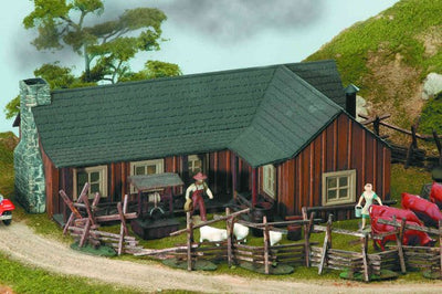 Legacy K-Line - Trackside - O-Scale - L-Shaped Ranch House - K-415006