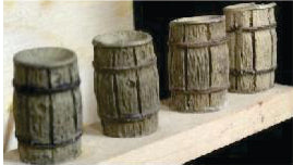 Bar Mills O Scale 04029BM Rain Barrels