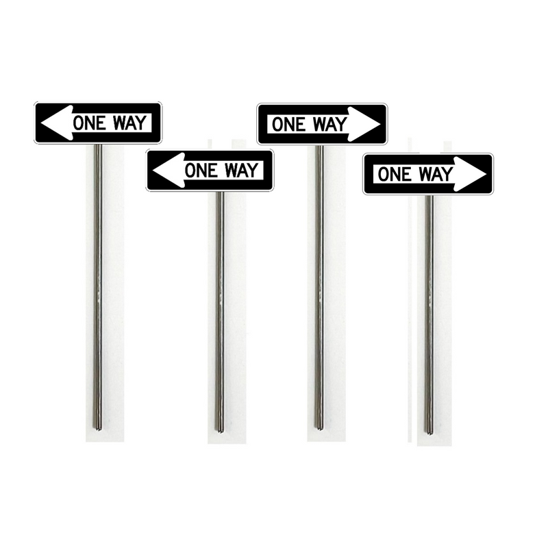 0 Scale Signs O Scale - Modern One Way Signs - 2 Pack – A&S Trains