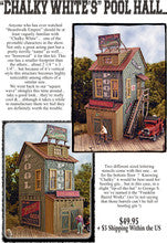 Bar Mills HO Scale 1140 Chalky White's Billiard Parlor – A&S Trains