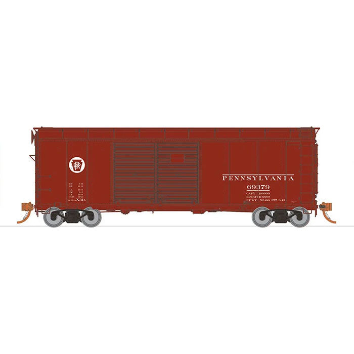 Rapido Trains Inc. H.O. Scale 123007-2 Circle Keystone "Automobiles" PRR X31A Double Door 69177