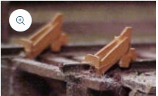 Tomar Ind O Scale O-803 Bumper - Hayes Wheel Stops - 4 pkg