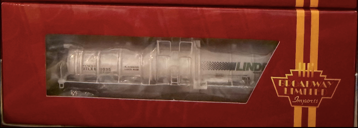 Broadway Limited N Scale 3724 CRYOGENIC TANK CAR, LINDE 1-pack 