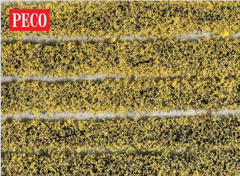 PECO Scene PSG-21 Static Grass 4mm Self-Adhesive Daffodil Tuft Strips (10)