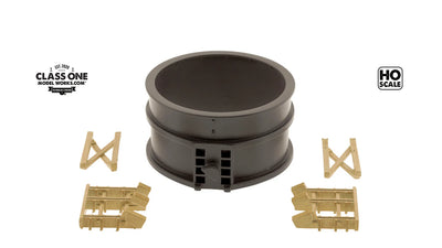 Class One Model Works Steel Ladle Section & Cribbing
