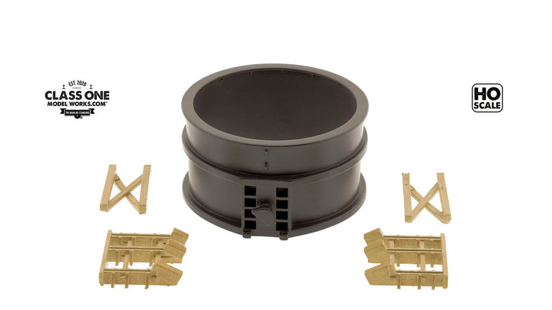 Class One Model Works Steel Ladle Section & Cribbing