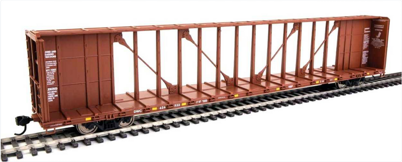 Walthers Mainline H.O. Scale 72” Centerbeam Flat Car, Duluth Winnipeg And Pacific 