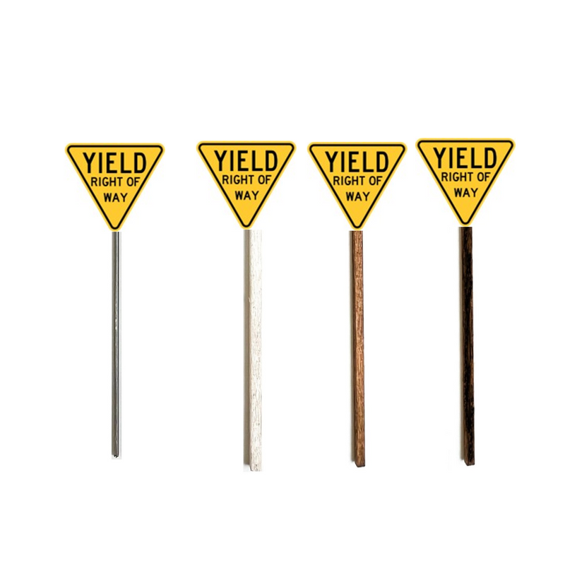 HO Scale - Old Style Yield Sign - 2 Pack – A&S Trains