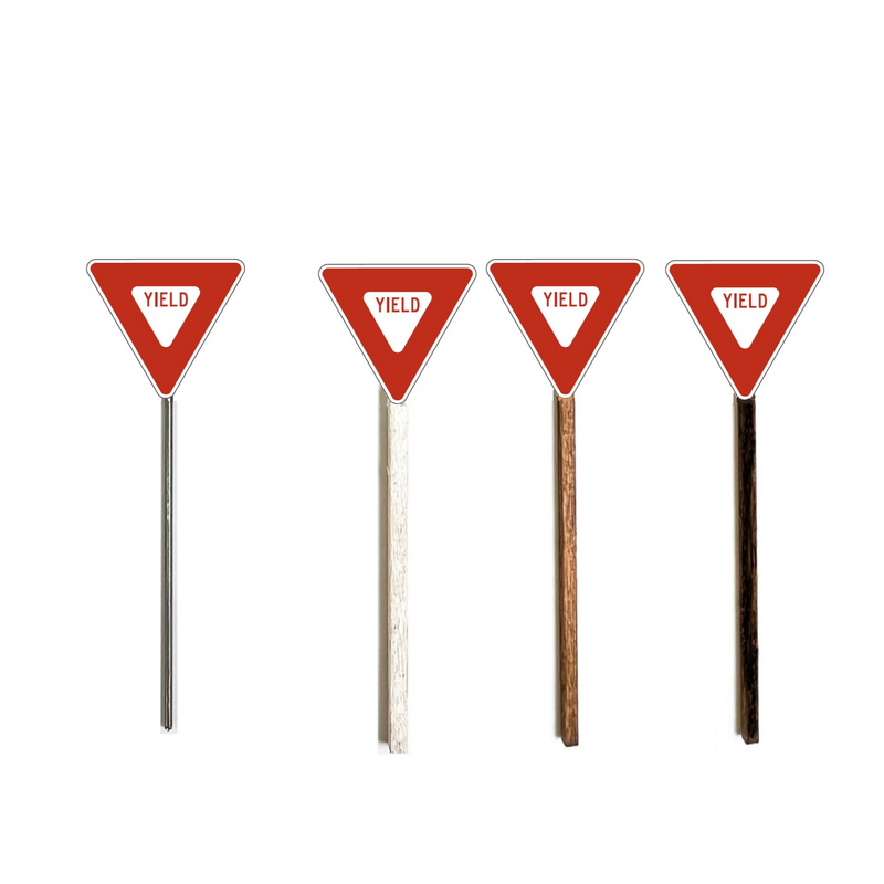 N Scale - Modern Yield Sign - 2 Pack – A&S Trains