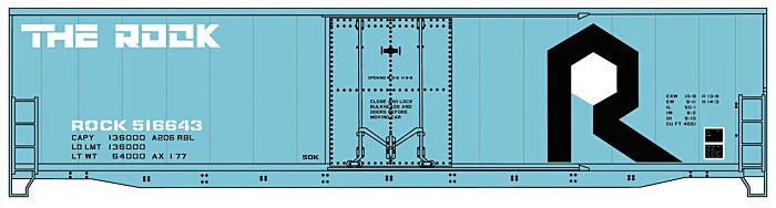 Accurail H.O. Scale 5828 Rock Island 50&