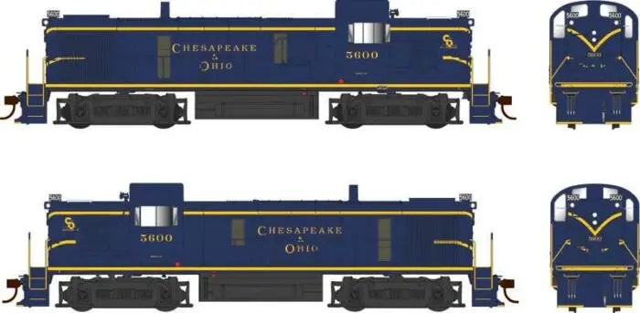 Bowser H.O. Scale 25196 Alco RS3 Phase 3 - LokSound & DCC -- Chesapeake & Ohio 