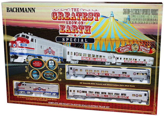 Bachmann  HO Scale  Greatest Show On Earth Set  00749 Damaged Box