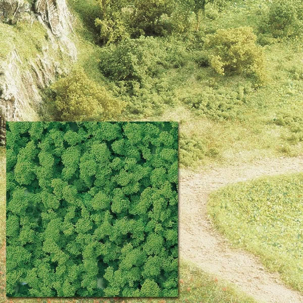 Busch 7367 A Scale Foam Flock Ground Cover -- Light Green 16-15/16oz 5 ...