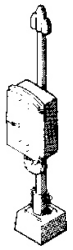 Alexander Scale H.O. Scale 3109 Cable Jct. Box A-3109