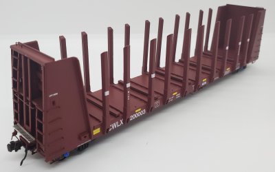 Otter Valley Railroad - HO FCA 52ft 100-Ton Bulkhead Flatcar - CWLX 