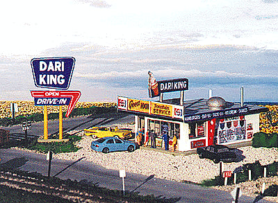 Blair Line H.O. Scale 182 Dari-King Drive-In Restaurant -- Kit - 4 x 5" 10 x 12.5cm