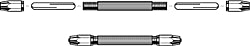 Zona 37-145 Double-Ended Pin Vise -- With 2 Double-Ended Collets