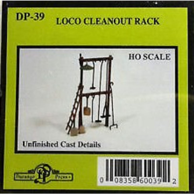 Durango Press H.O. Scale DP-39 Loco Cleanout Rack Unfinished Cast Details